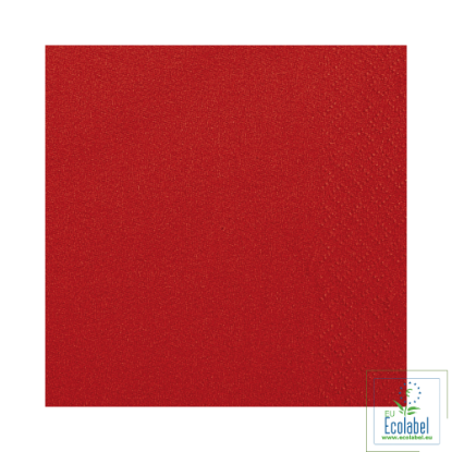 Immagine di TOVAGLIOLO 2 VELI ROSSO ECOLABEL 24x24cm