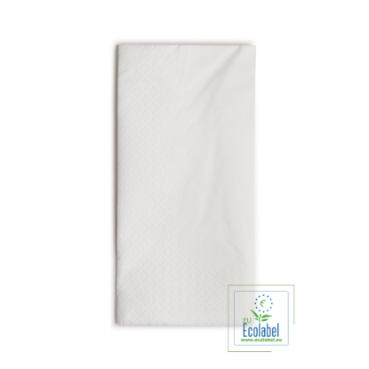 Immagine di 32042 TOVAGLIOLO BIANCO ECOLABEL 2 VELI 40x40cm