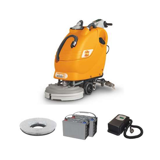Immagine di KIT LAVASCIUGA RUBY 48 BLT (SPAZZOLA, BATTERIE E CB. ESTERNO)