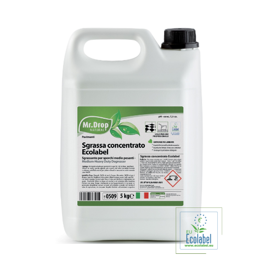 Immagine di SGRASSA CONCENTRATO ECOLABEL tanica kg.5