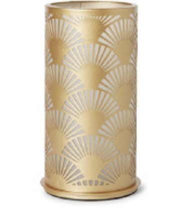 Immagine di PORTACANDELA PEACOCK ORO 140x75mm 