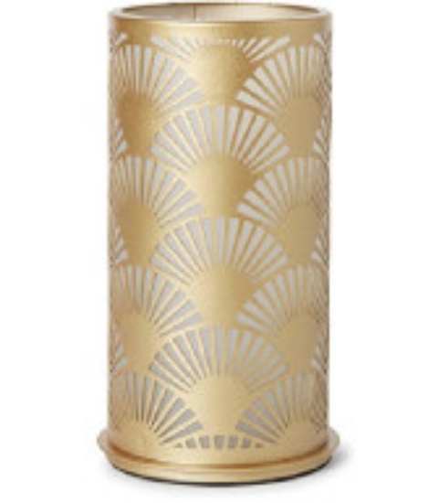 Immagine di PORTACANDELA PEACOCK ORO 140x75mm 