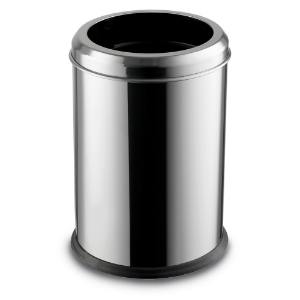 Immagine di CESTINO ROTONDO IN ACCIAIO INOX 430 LUCIDO lt.8