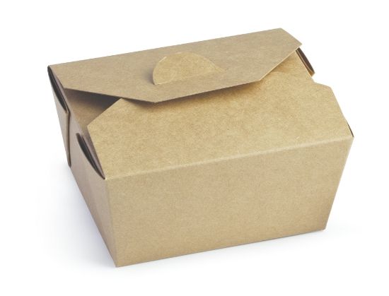 Immagine di SCATOLA KRAFT IN CARTONCINO/PE ml.800 13x10,6x6,5cm 