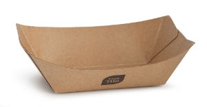 Immagine di VASSOIO KRAFT IN CARTONCINO 12,5x8,8x3,8cm