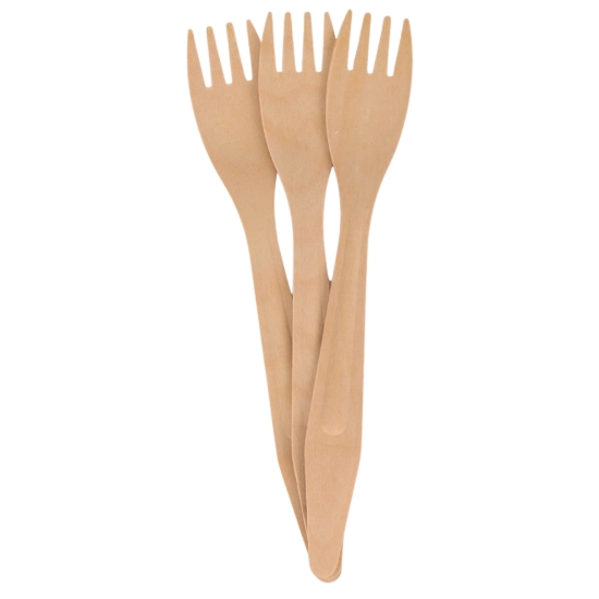 Immagine di FORCHETTA LUX LEGNO CERATO 185mm 
