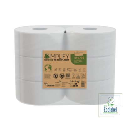Immagine di CARTA IGIENICA JUMBO MINI 2 VELI CARBON NEUTRAL ECOLABEL