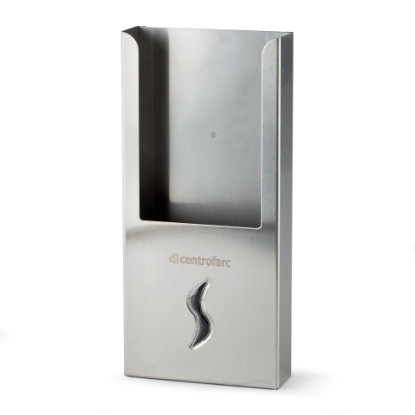 Immagine di DISTRIBUTORE SACCHETTI IGIENICI IN ACCIAIO INOX SATINATO  