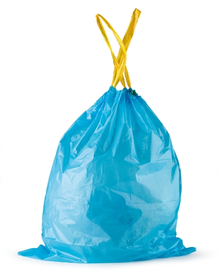 Immagine di SACCO PRATICO AZZURRO LDPE 35lt 18my 12gr 50X60cm 