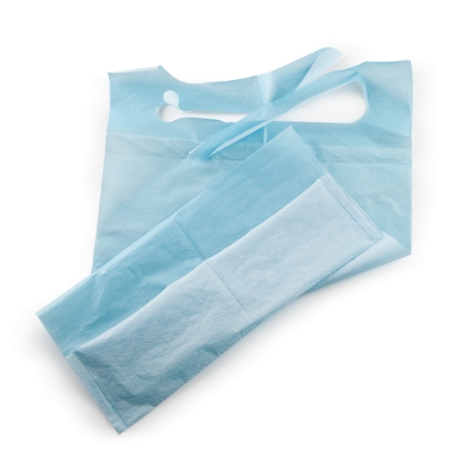 Immagine di BAVAGLIO DI CARTA CON LATO PLASTIFICATO cm 55x36