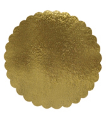 Immagine di DISCHI IN CARTONE ORO SMERLATI Ø20cm