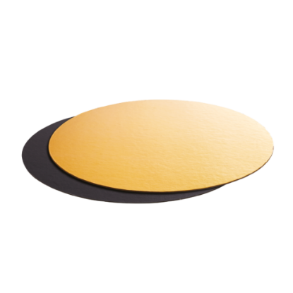 Immagine di DISCHI DI CARTONE ORO/NERO Ø30cm
