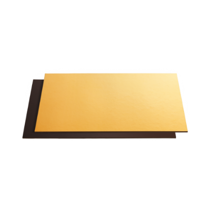 Immagine di SOTTOTORTA RETTANGOLARE ORO/NERO 15x20cm
