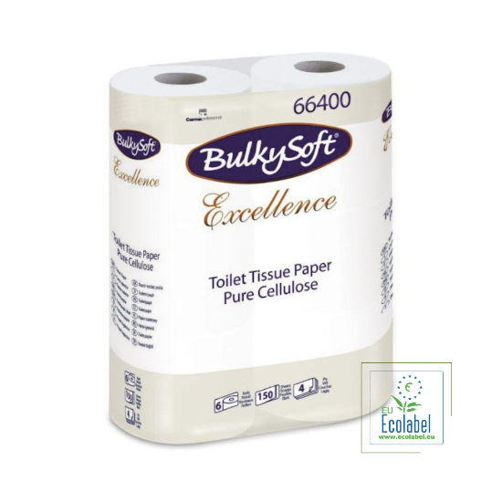 Immagine di 66400 CARTA IGIENICA BULKYSOFT EXCELLENCE 4 VELI ECOLABEL  