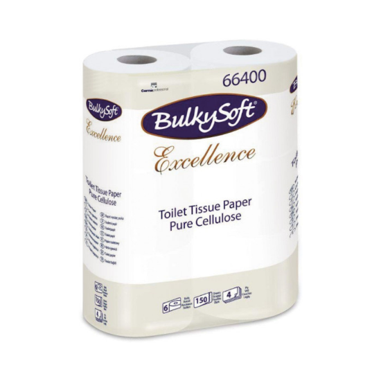 Immagine di 66400 CARTA IGIENICA BULKYSOFT EXCELLENCE 4 VELI ECOLABEL  