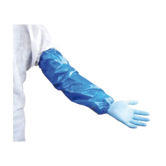 Immagine di COPRIAVAMBRACCIO IMPERMEABILE BLU IN PE 40x20cm