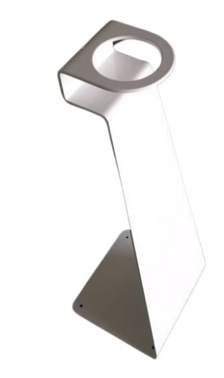 Immagine di PIANTANA/TOTEM IN ALLUMINIO BIANCO h.77 cm
