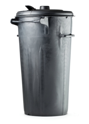 Immagine di BIDONE NU NERO C/COPERCHIO lt.80