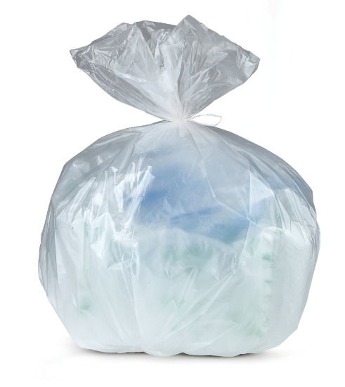 Immagine di SACCHI NU TRASPARENTI HDPE 35lt 9my 5gr 50x60 cm
