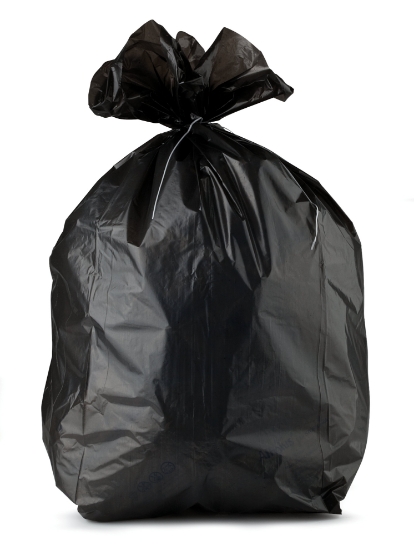 Immagine di SACCHI NU NERI LDPE 45lt 20my 16gr 55x80cm