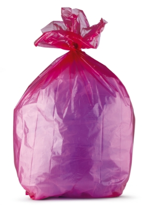 Immagine di SACCHI NU ROSSI LDPE 123lt 27my 38gr 70x110cm