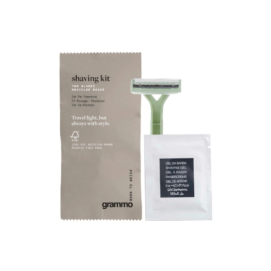 Immagine di SET BARBA CON RASOIO E BUSTINA GEL ml.6 PACK IN CARTA CERTIFICATA FSC