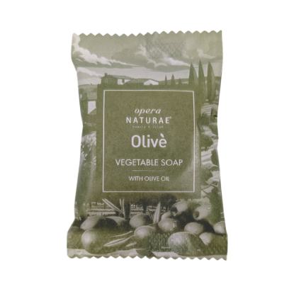 Immagine di SAPONETTA TONDA OPERA NATURAE OLIVE' gr.15 PACK IN CARTA   
