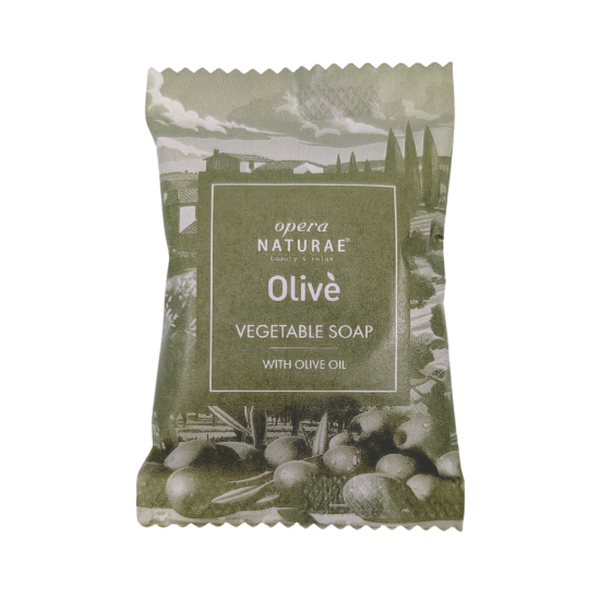 Immagine di SAPONETTA TONDA OPERA NATURAE OLIVE' gr.15 PACK IN CARTA   