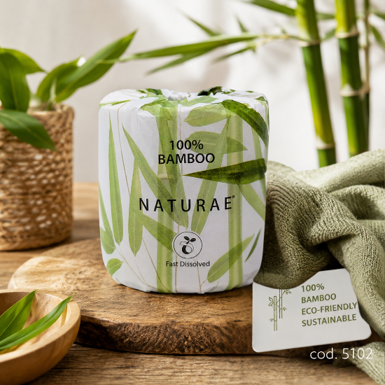 Immagine di CARTA IGIENICA BAMBOO NATURAE INCARTATA 3 VELI FSC 