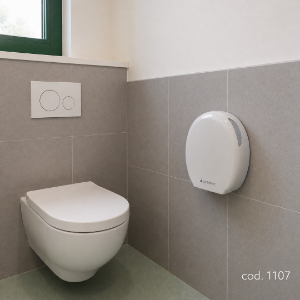 Immagine di DISPENSER BIANCO CARTA IGIENICA JUMBO MAXI