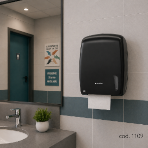 Immagine di DISPENSER NERO ASCIUGAMANI V-C