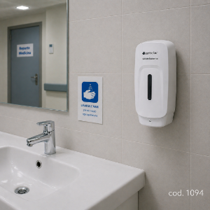 Immagine di DISPENSER WHITE AUTOMATICO ALCOLICO ANTIBATTERICO ml.1000 