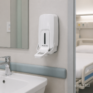 Immagine di DISPENSER BIANCO CON LEVA A GOMITO CENTROFARC ml.1000 