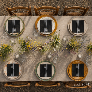 Immagine di TOVAGLIOLO MICROINCOLLATO NERO ECOLABEL 38x38cm