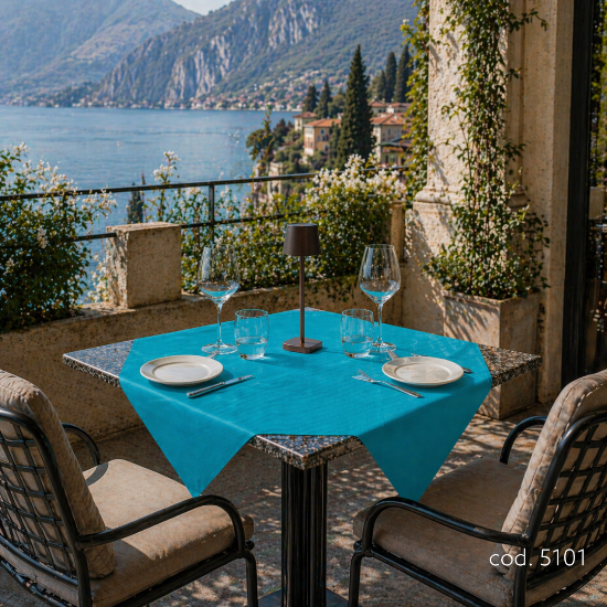 Immagine di TOVAGLIA TNT AZZURRO MARE mt.1x1