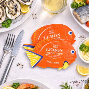 Immagine di SALVIETTA AL LIMONE PESCE SAMOA MISE EN PLACE 12,5x19cm