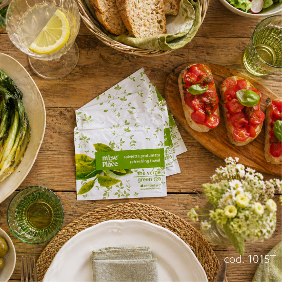 Immagine di SALVIETTA THE VERDE MISE EN PLACE 13x20cm