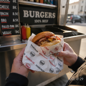 Immagine di CARTA ANTIGRASSO HAMBURGER BIANCA 25x37cm gr.45