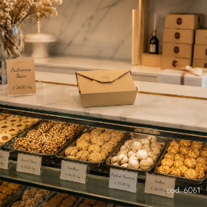 Immagine di SCATOLA KRAFT IN CARTONCINO/PE ml.2000 21,5x16,0x6,5cm 