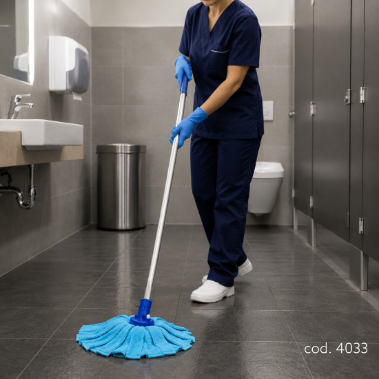 Immagine di MOP IN MICROFIBRA QUICK BLU CON ATTACCO A VITE