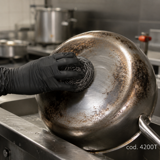 Immagine di SPUGNA ABRASIVA IN ACCIAIO INOX gr.40