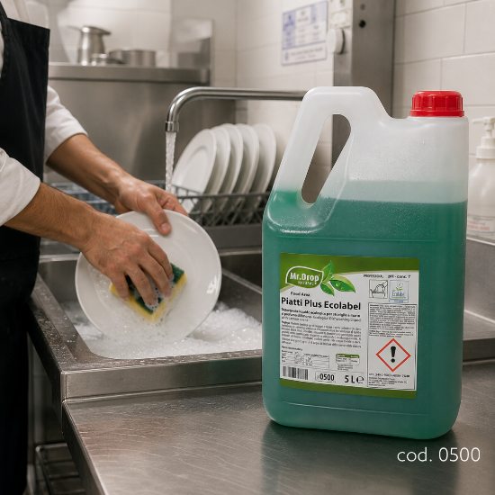 Immagine di PIATTI PLUS ECOLABEL tanica lt.5  