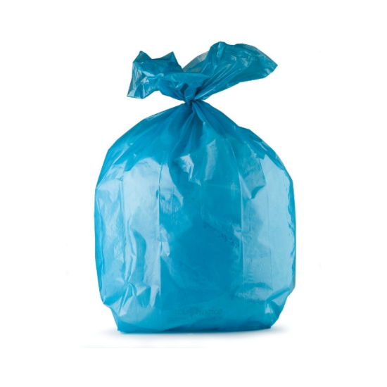 Immagine di SACCHI NU AZZURRI LDPE 213lt 54my 110gr 90x120cm