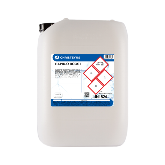 Immagine di RAPID-O BOOST DETERGENTE ALCALINO PER LAVAGGI CON OZONO TANICA kg.25