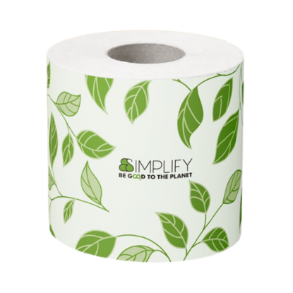 Immagine di CARTA IGIENICA FASCETTATA PURA CELLULOSA 2 VELI CARBON NEUTRAL ECOLABEL