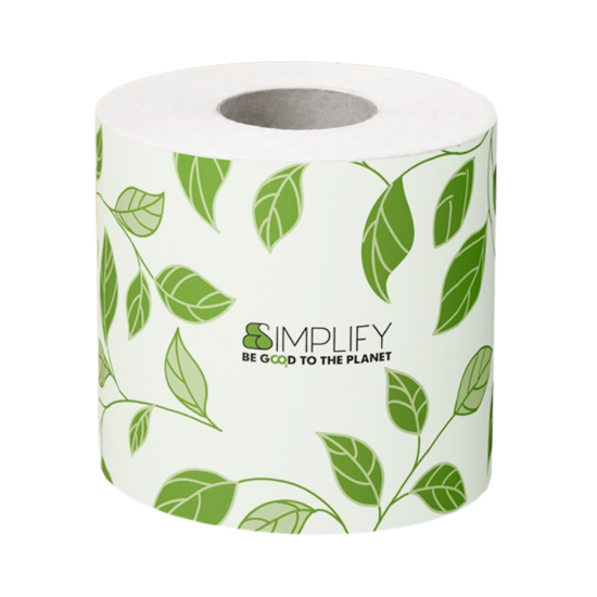 Immagine di CARTA IGIENICA FASCETTATA PURA CELLULOSA 2 VELI CARBON NEUTRAL ECOLABEL